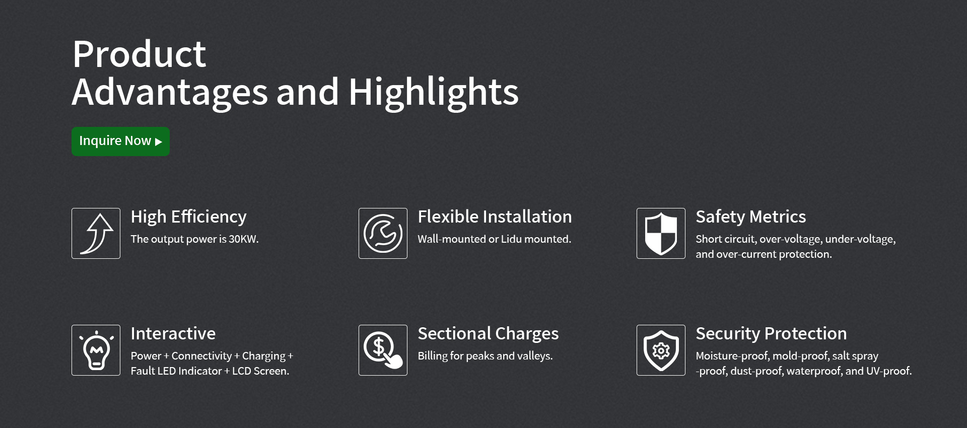 NEDC30KW01
Advantages and Highlights